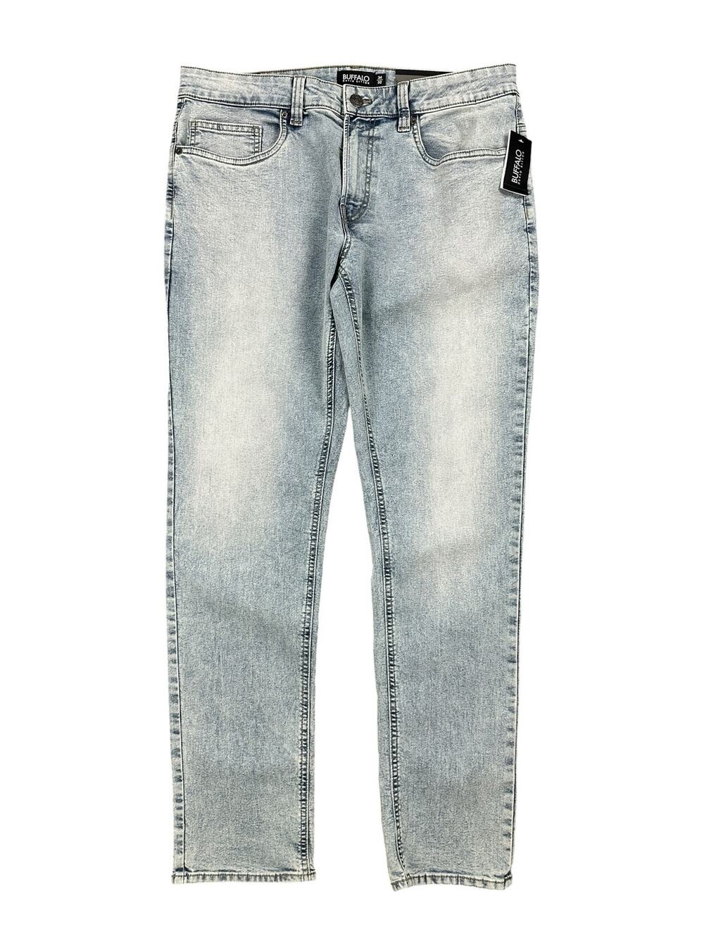 Buffalo David Bitton Ash Slim Stretch Jeans Bleached — 34x32
